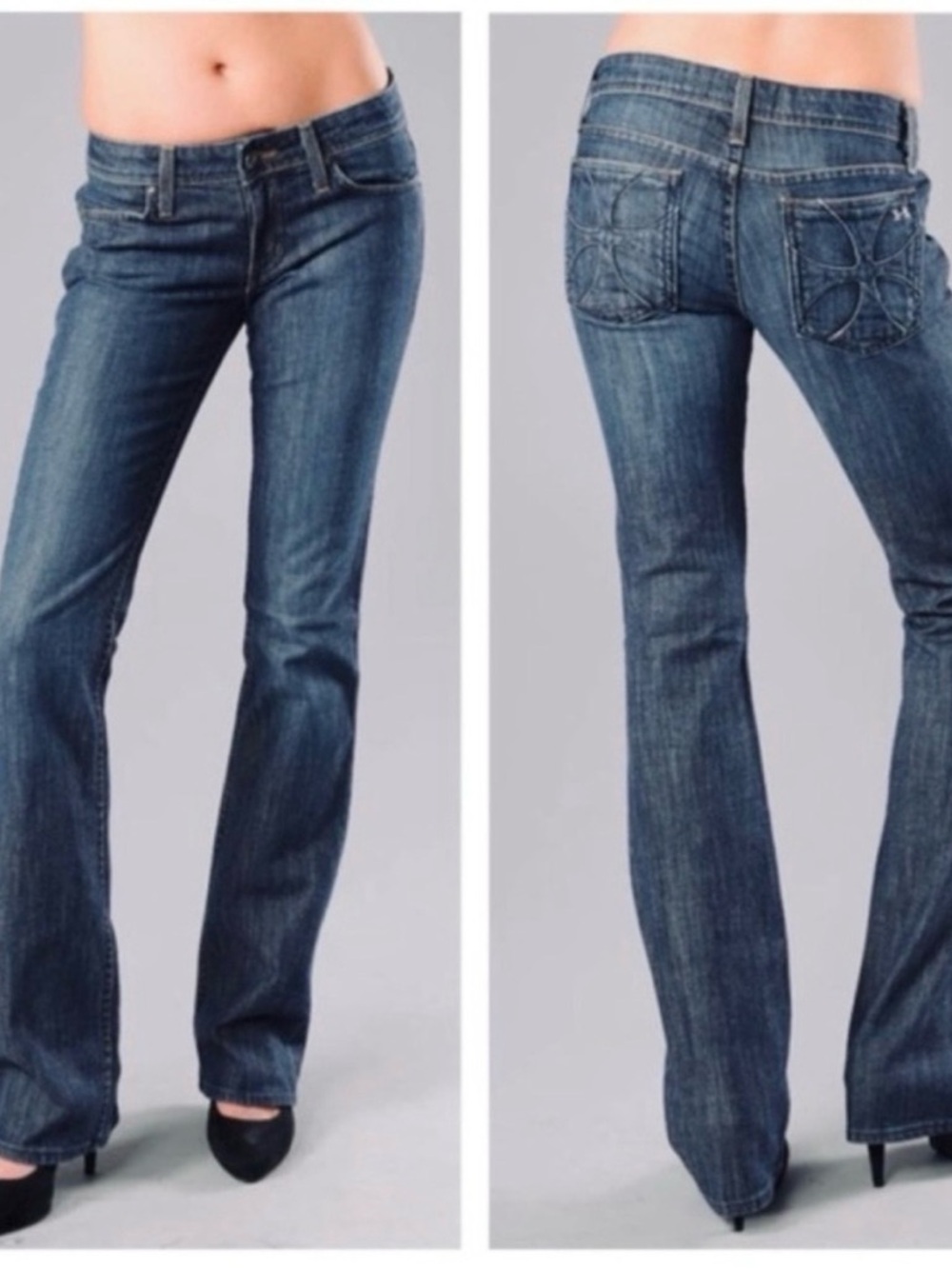 Habitual Jeans Low Rise Boot cut size 28 in Deep End 
Style number 102G–MO–DE